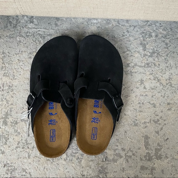 NEW! Birkenstock Boston Suede Clogs - Picture 5 of 7